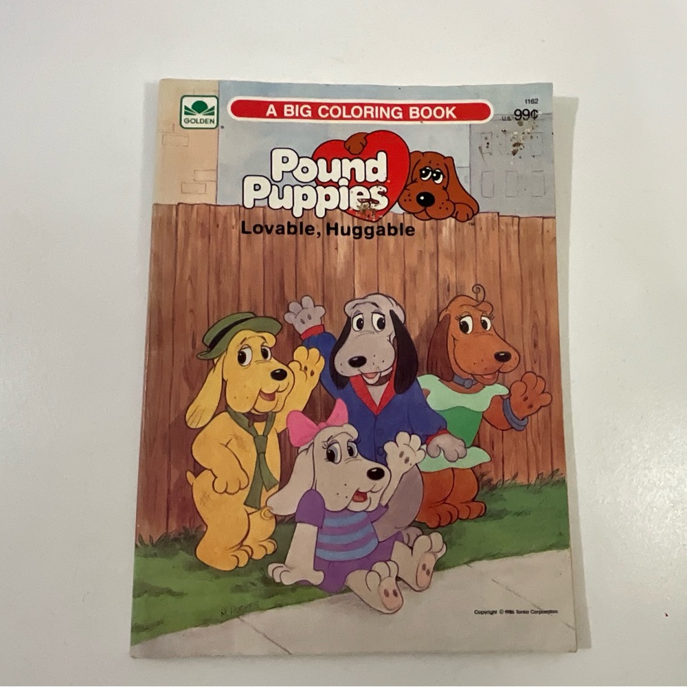 Vintage 1986 Pound Puppies Coloring Activity Book